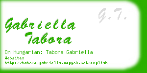gabriella tabora business card